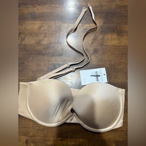 New! B.Tempted Beige Underwire strapless Bra   Size- 32C